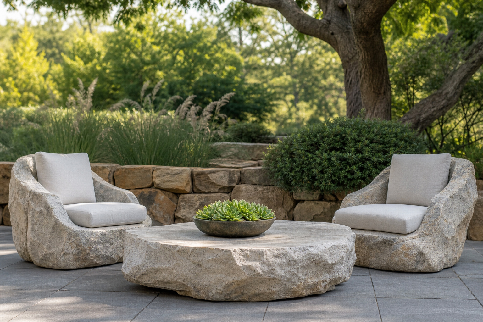 Natural Stone Furniture for Modern Gardens: A Buyer's Guide