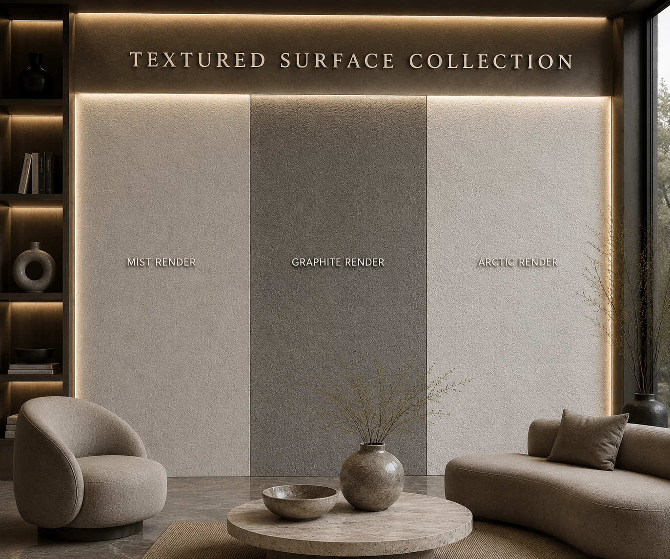 STONEVIA™ Textured Surface Collection | Architectural Wall Surfaces