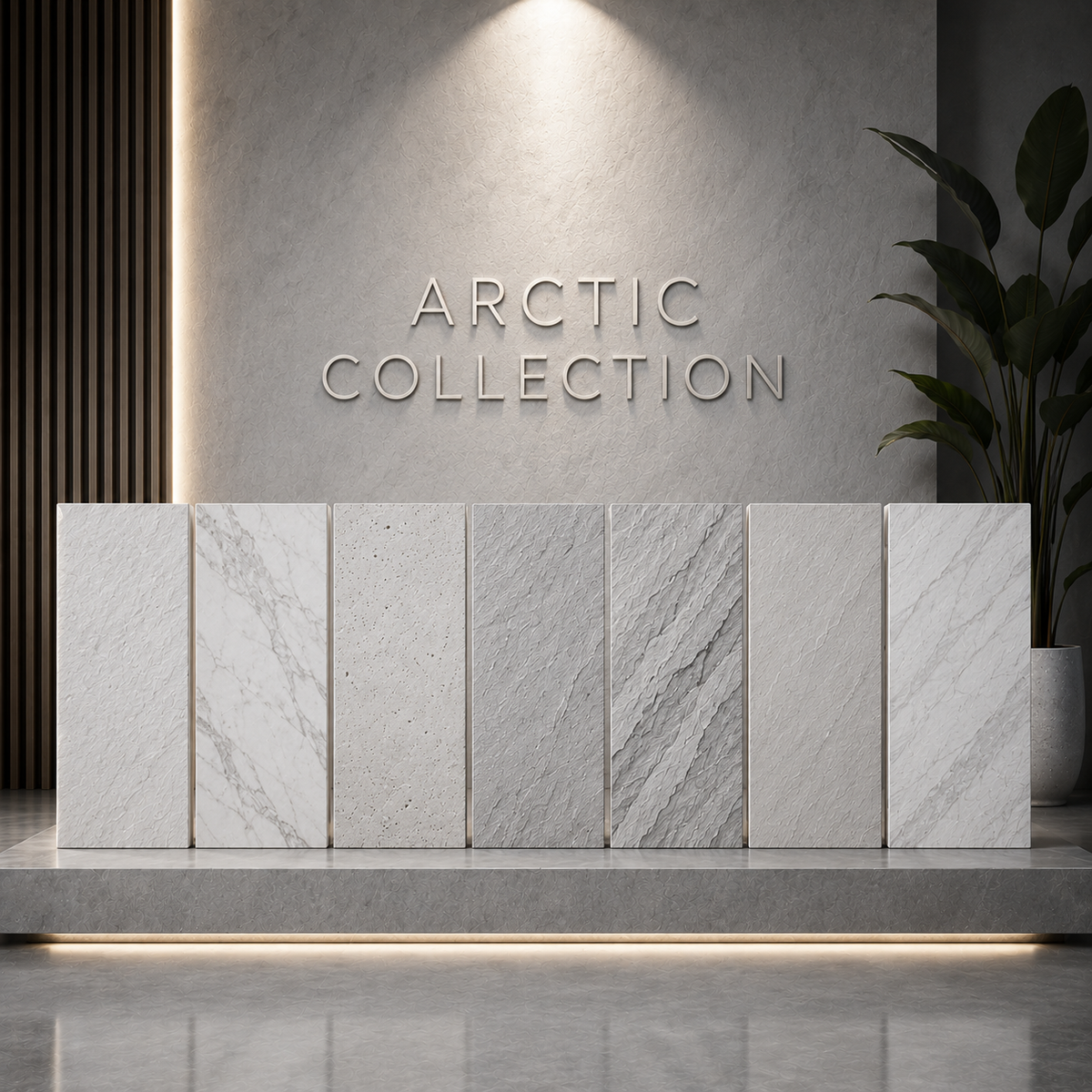 Stonevia™ Arctic Collection | Luxury White Stone Wall Panels