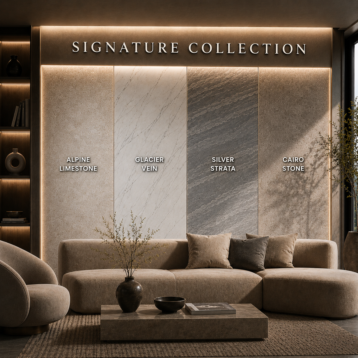 STONEVIA™ Signature Collection | Premium Architectural Surfaces