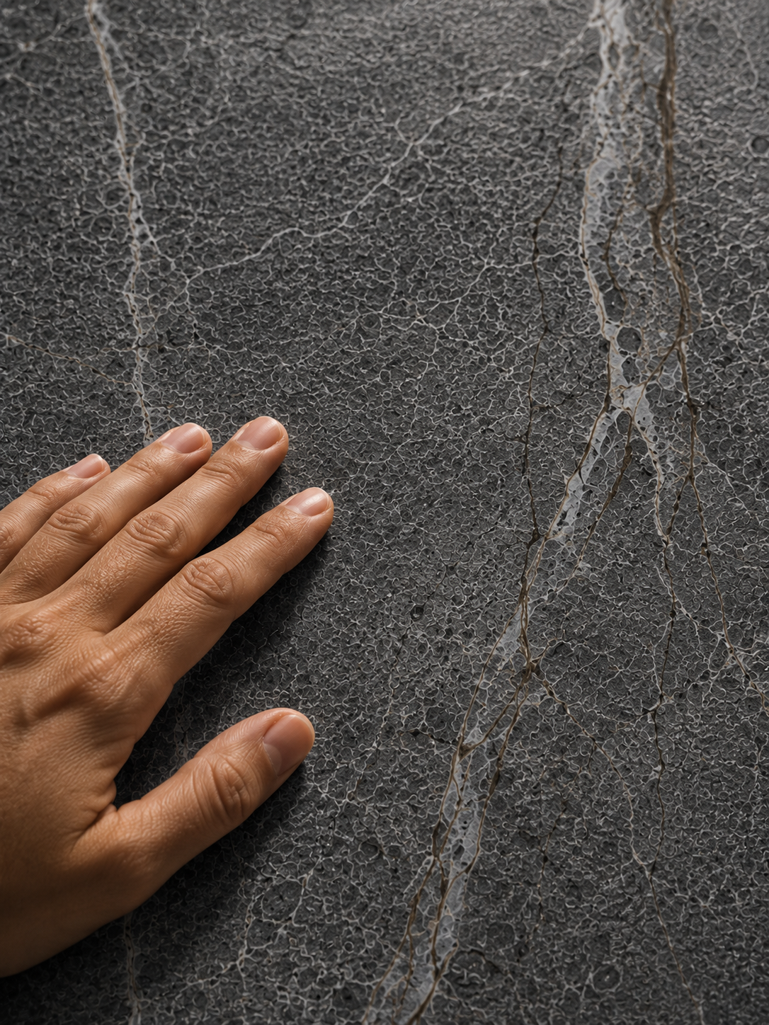 STONEVIA™ Midnight Quartzite | Black Quartzite Architectural Surface