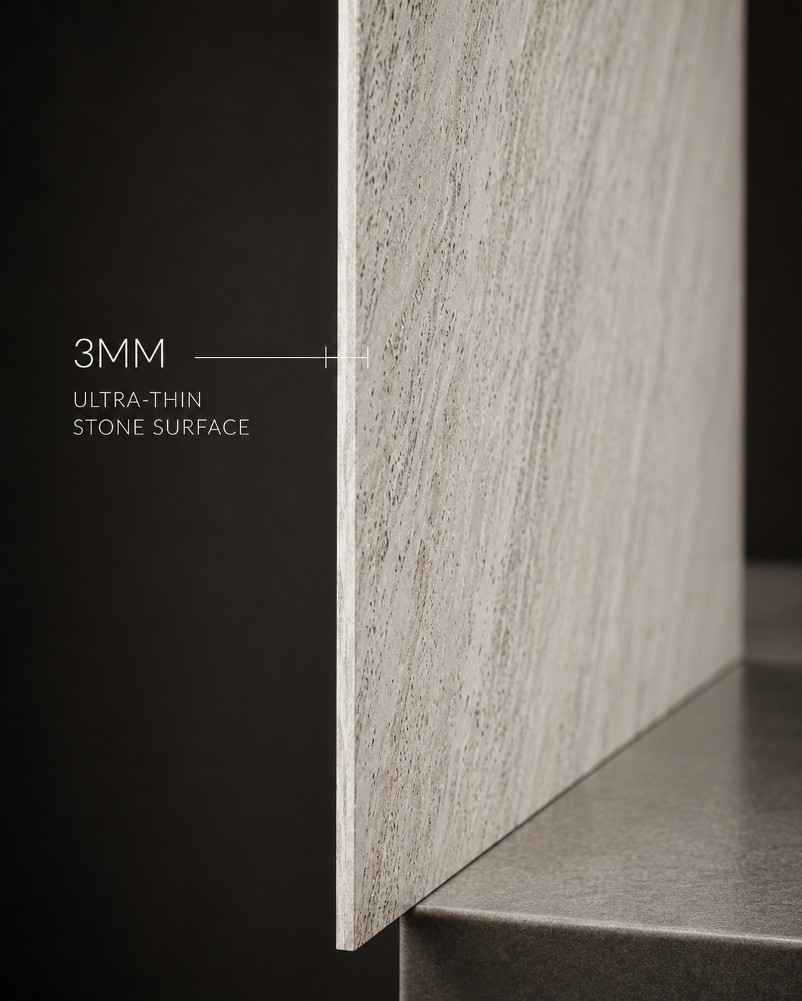 STONEVIA™ Pearl Cavern | White Travertine Flexible Stone Panel