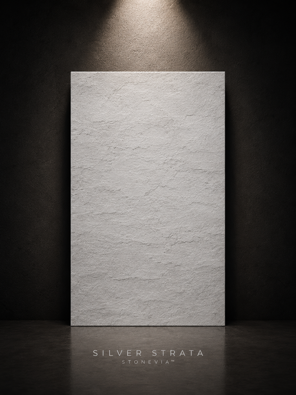 STONEVIA™ Silver Strata | Grey Flexible Stone Architectural Panel