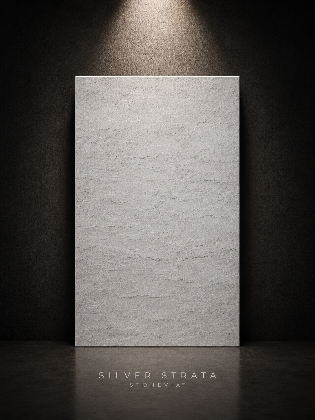 STONEVIA™ Silver Strata | Grey Flexible Stone Architectural Panel