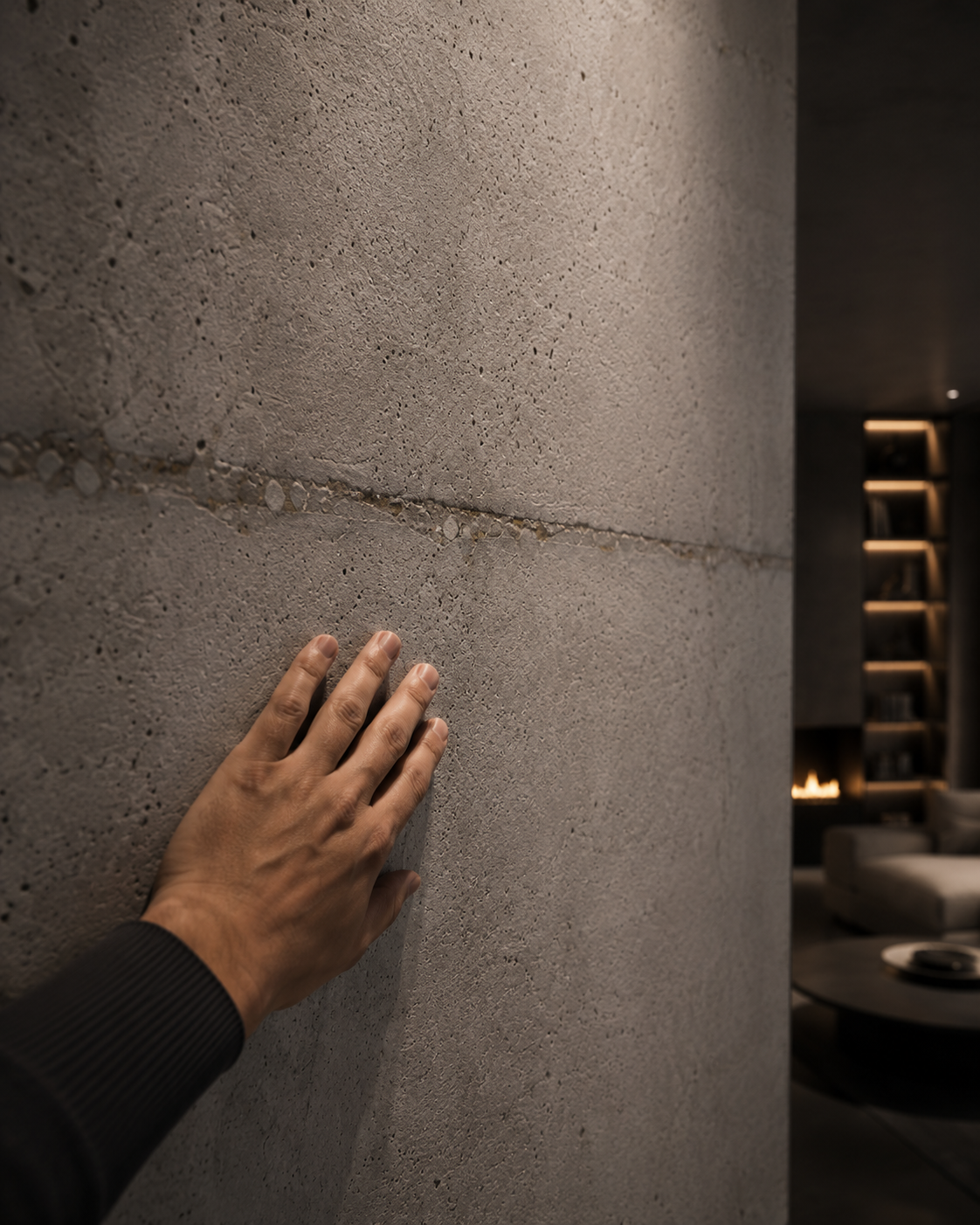 STONEVIA™ Floating Concrete | Light Concrete Effect Surface
