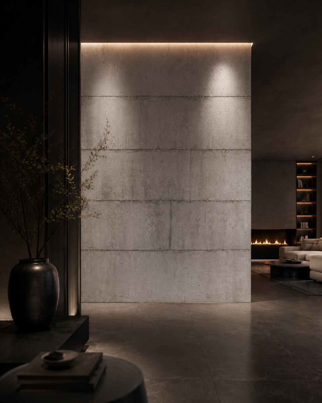 STONEVIA™ Floating Concrete | Light Concrete Effect Surface