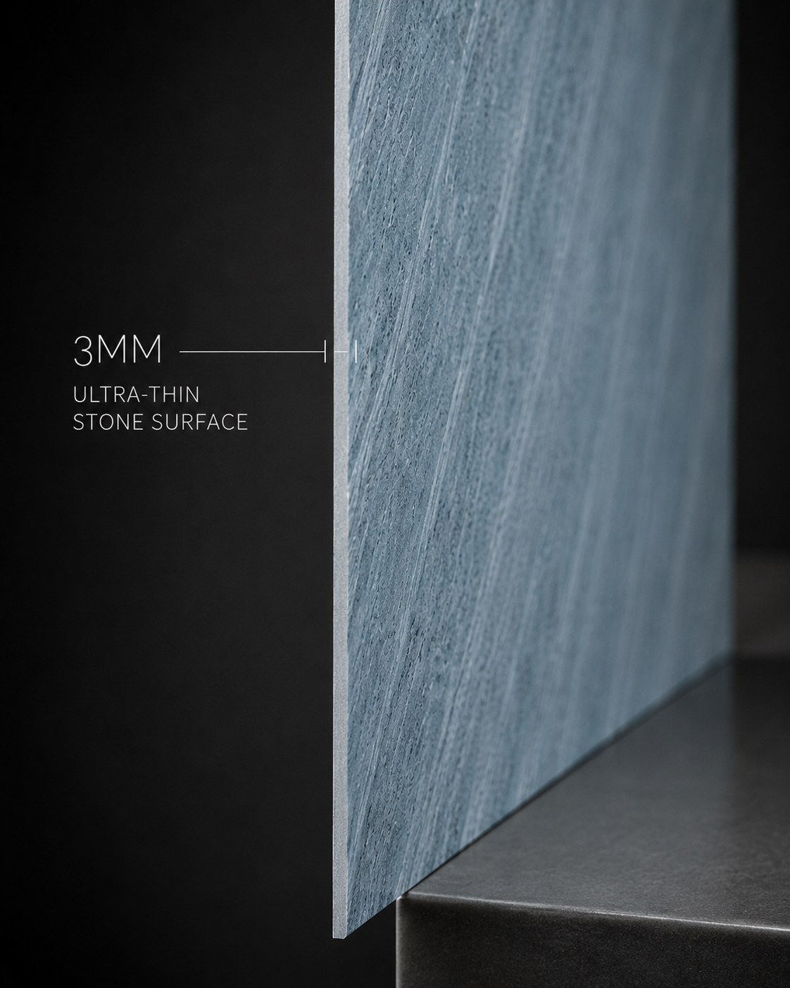 STONEVIA™ Aegean Cavern | Blue Travertine Architectural Surface