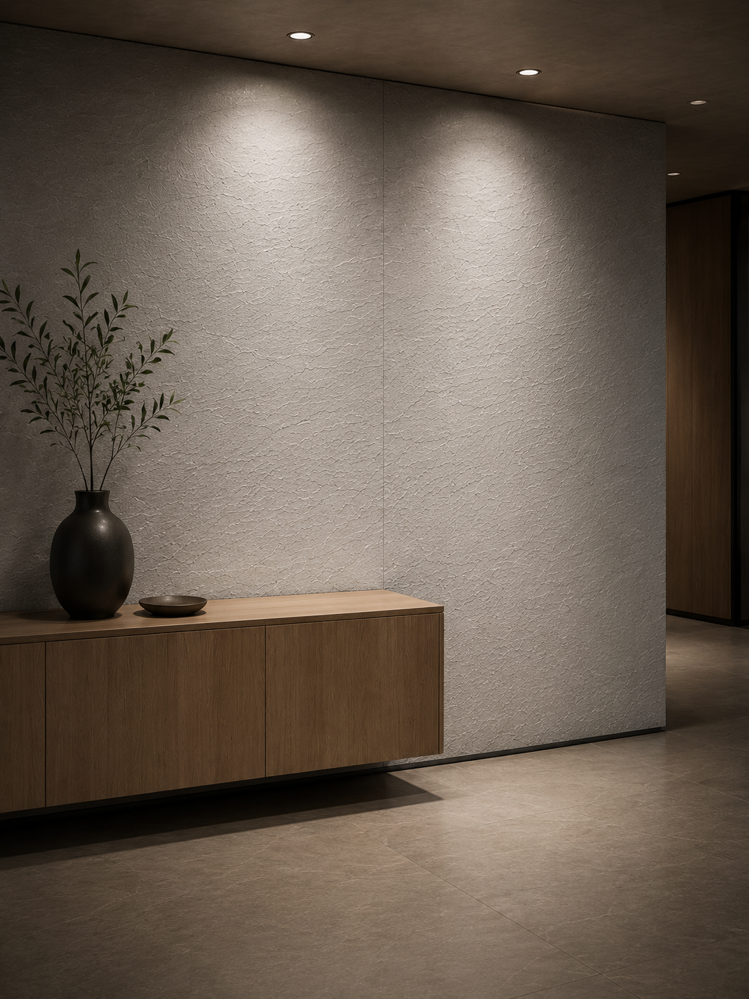 STONEVIA™ Silver Strata | Grey Flexible Stone Architectural Panel